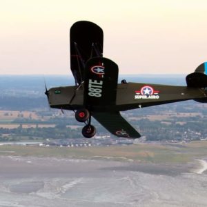 Vol en Biplan Stampe 30 minutes (St-Malo/Rotheneuf-Menga/Dinard/Les Ebihens)